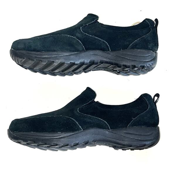 LL Bean Mens Size 9 Black Nubuck Leather Duck Moc Boot Shoes 254540 - Picture 6 of 9